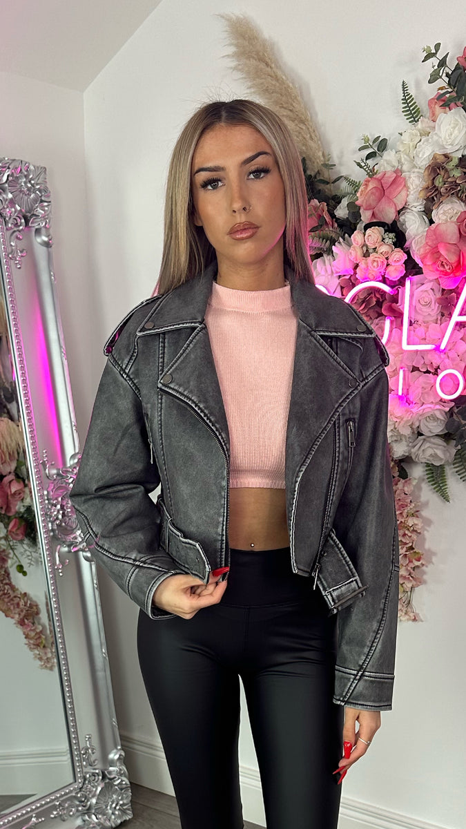 Pink velvet moto jacket best sale